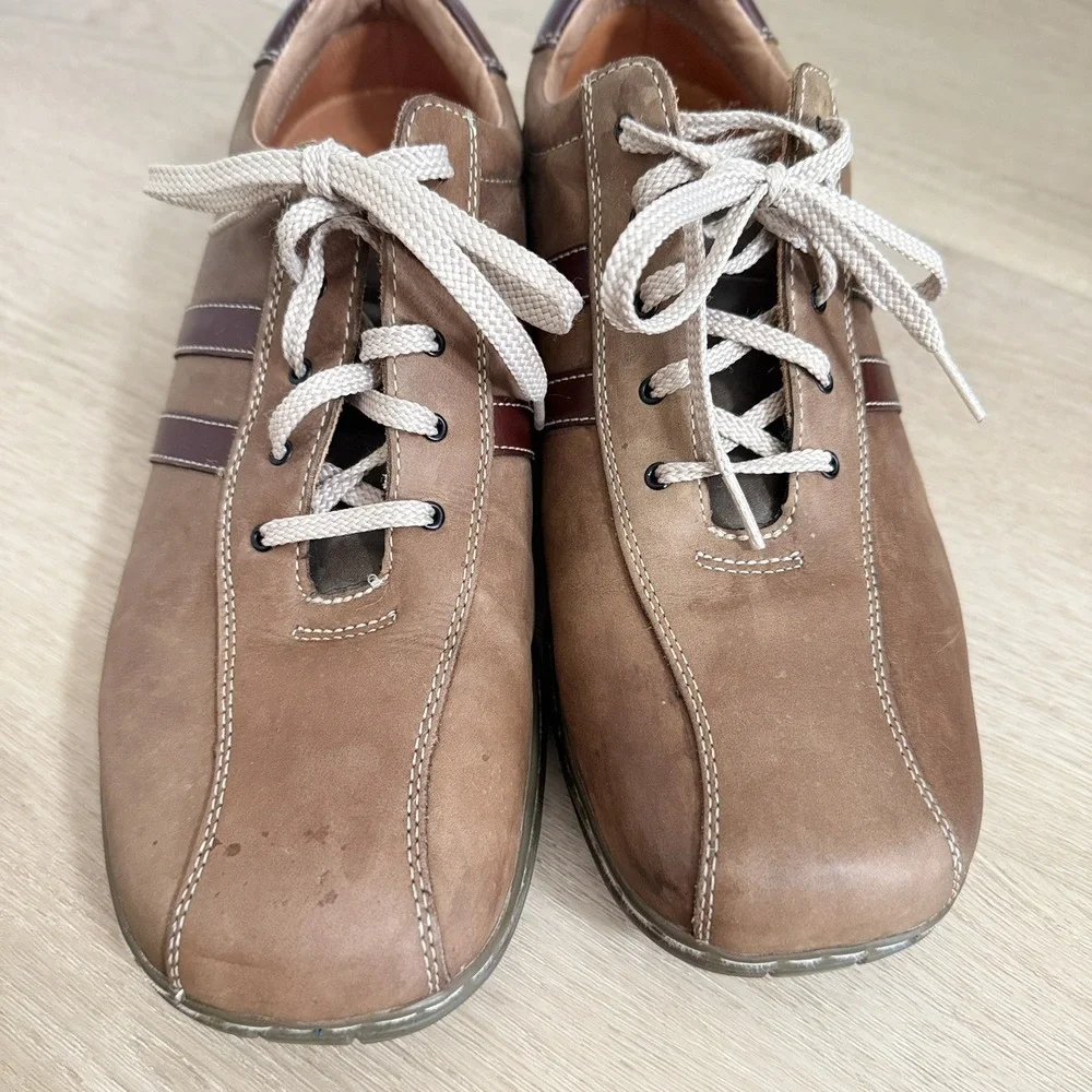 Skechers Mens Retro Y2K 4400 Brown Leather Casual Lace Up Oxford Shoes Size 12
